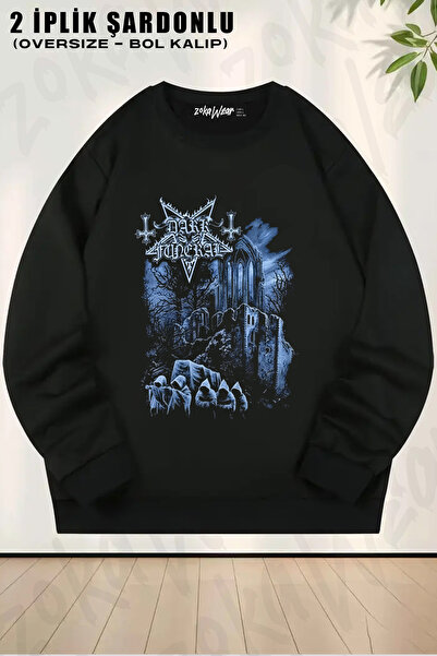 ZOKAWEAR Dark Funeral New Rock Metal Music Printed Crew Neck Sweatshirt