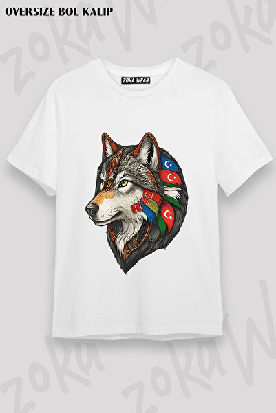 ZOKAWEAR Turkish States Turan Wolf Printed T-Shirt
