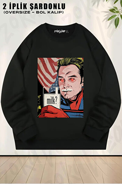 ZOKAWEAR The Boys Homelander Printed Crew Neck Sweatshirt