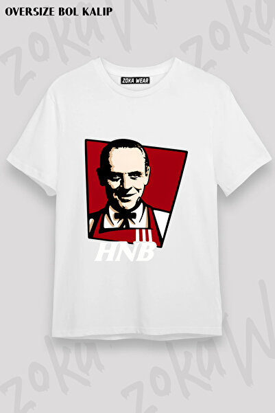 ZOKAWEAR Hannibal Lecter Silence of the Lambs Parody of Kfc Printed T-Shirt