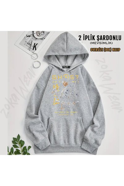 ZOKAWEAR Anger Ghost of Tsushima Printed Hooded Sweatshirt
