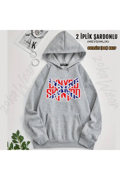 ZOKAWEAR Lynrd Skynyrd Printed Hooded Sweatshirt