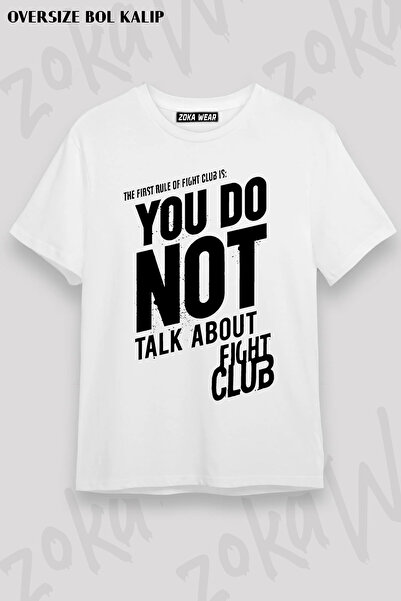 ZOKAWEAR Rule Film Dovus Club Fight Club Printed T-Shirt