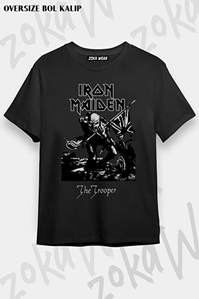ZOKAWEAR Iron Maiden the Trooper Rock Metal Printed T-Shirt