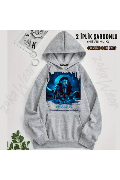 ZOKAWEAR Avatar Design Printed Hooded Sweatshirt