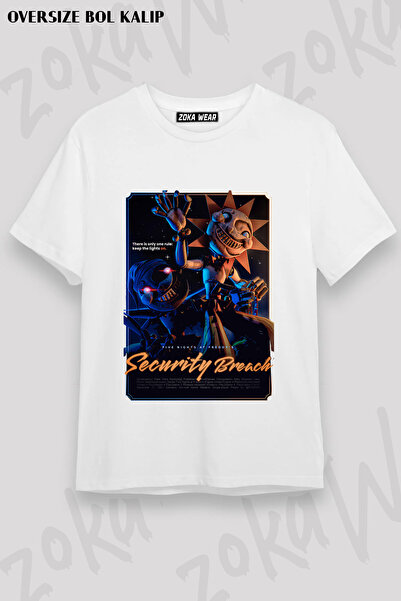 ZOKAWEAR Fnaf Game Five Nights at Freddy's Security Breach Printed T-Shirt
