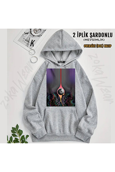 ZOKAWEAR Currents Tame Impala Printed Hooded Sweatshirt