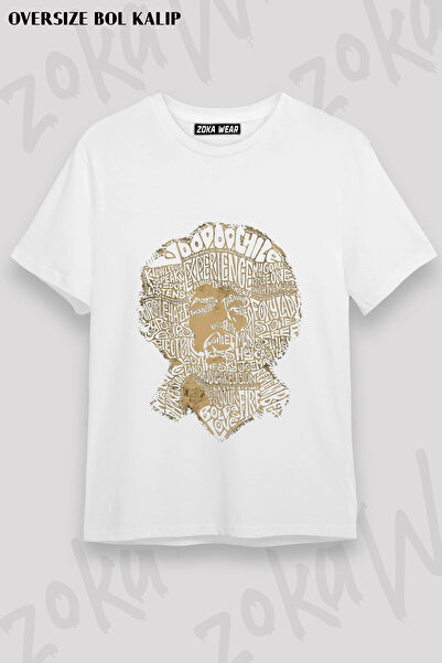 ZOKAWEAR Jimi Hendrix Rock Heavy Printed T-Shirt