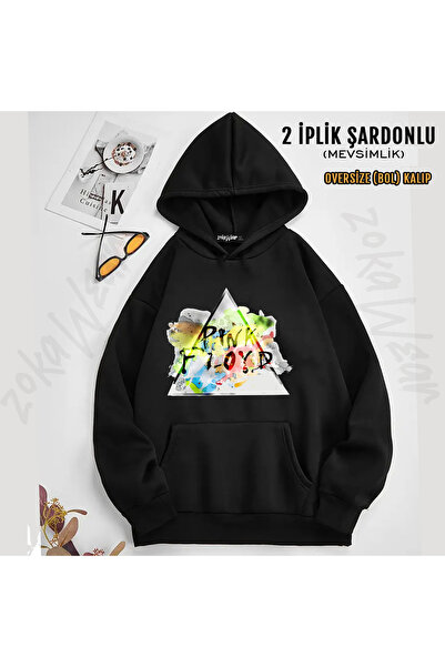 ZOKAWEAR Pink Floyd 2 Printed Hooded Sweatshirt