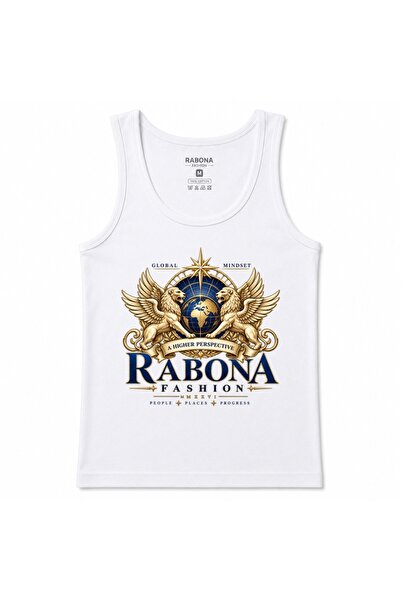 Rabona Fashion Global Mindset Winged Lions & World Graphic Tank Top
