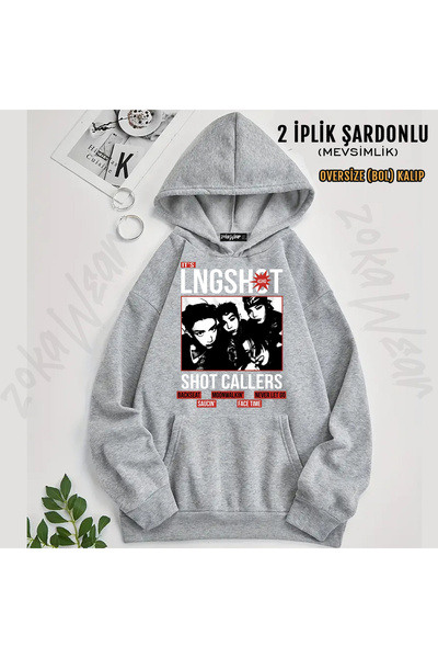 ZOKAWEAR Poster V2 Shot Callers K-Pop Lngshot Printed Hooded Sweatshirt