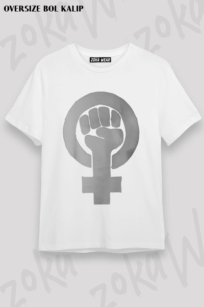 ZOKAWEAR Freedom Action Strong Women's Rights Feminism Printed T-Shirt