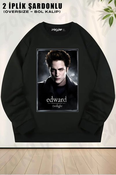 ZOKAWEAR Edward Cullen Vampire Twilight Printed Crew Neck Sweatshirt