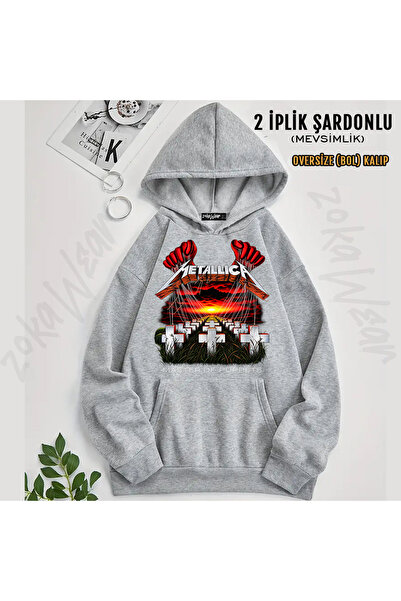 ZOKAWEAR Master of Puppets Metallica Printed Hooded Sweatshirt