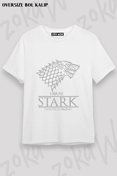 ZOKAWEAR Game of Thrones House Stark Winter Is Coming Printed T-Shirt