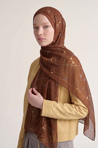 Levidor شال أوليرا منقوش بالسلسلة