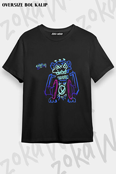 ZOKAWEAR Jinx Arcane Maymun Boom V2 Printed T-Shirt
