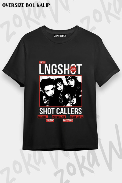 ZOKAWEAR Poster V2 Shot Callers K-Pop Lngshot Printed T-Shirt