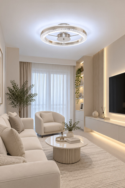 Fer Avize İnci Tekli Plafonyer Modern Tasarım Enerji Tasarruflu Led Avize 3 R...