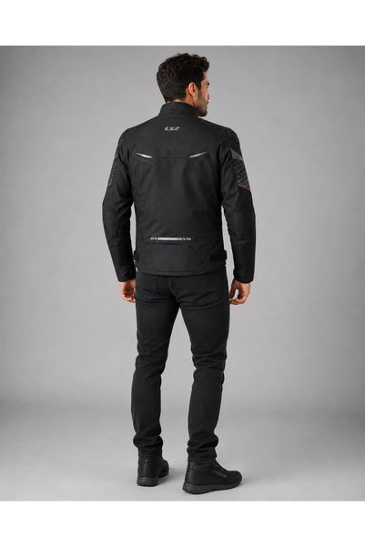 LS2 Winter Coat Apex Evo H2O Black (with Inner Lining)