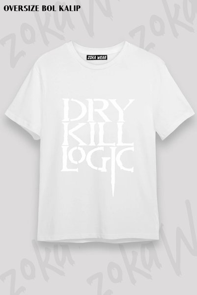 ZOKAWEAR تي شيرت مطبوع عليه شعار Dry Kill Logic