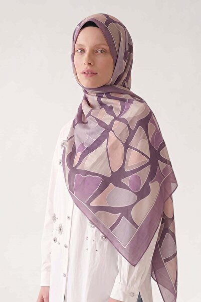 Levidor Mosaic Pattern Olera Shawl Lilac