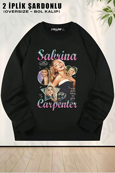 ZOKAWEAR Pretty Sabrina Carpenter Printed Crew Neck Sweatshirt
