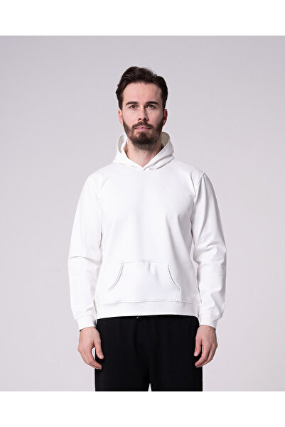 Craftlabelstore Erkek Kapüşonlu Kanguru Cepli Uzun Kollu Günlük Basic Sweatshirt
