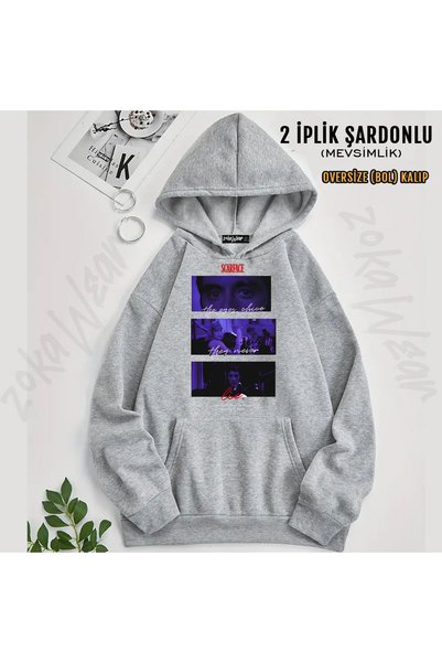 ZOKAWEAR Scarface Tony Montana V2 Printed Hooded Sweatshirt