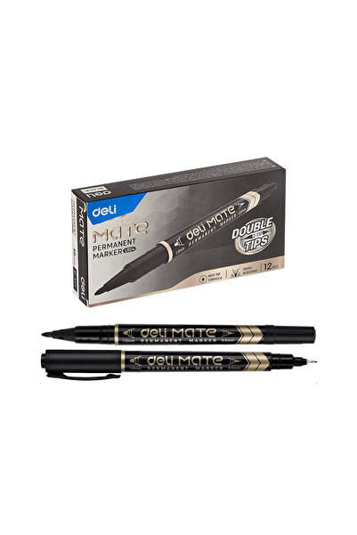 Deli ΜΑΡΚΕΡΕΣ ΜΑΡΚΑΝΤΕΡΣ ΜΕ ΣΤΡΙΦΤΗΡΙΑ 1.0-0.5mm ΜΑΤ ΜΑΥΡΟ (Το προϊόν πωλείτα...