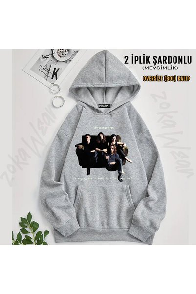 ZOKAWEAR Hanorac cu glugă cu imprimeu The Cranberries