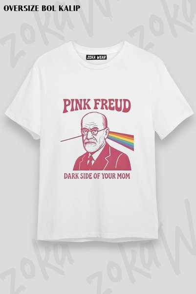 ZOKAWEAR Pink Floyd Freud Dark Side Majica sa natpisom Mom