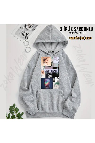 ZOKAWEAR Ariana Grande Printed Hooded Sweatshirt