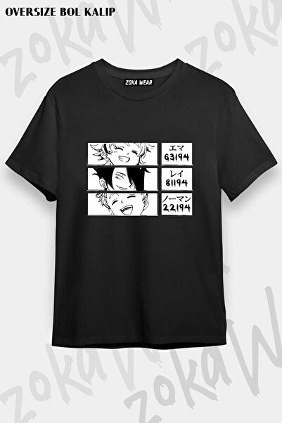 ZOKAWEAR The Promised Neverland Emma Ray Norman Manga Printed T-Shirt