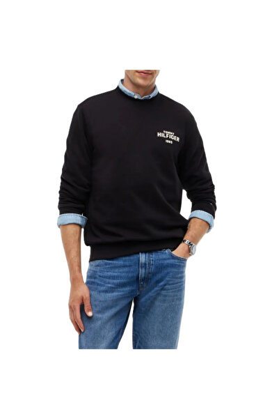 Tommy Hilfiger RWB PIQUE H BAGDE REG ZT Ανδρική Μπλούζα με Φερμουάρ