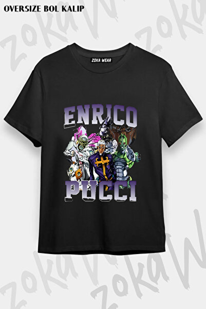 ZOKAWEAR Anime Jojo Bizarre Adventure Enrico Pucci Printed T-Shirt