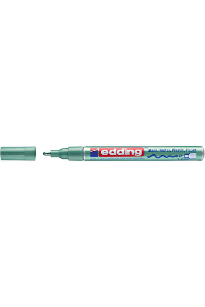 Edding 751 μαρκαδόρος βαφής γυαλιστερός μεταλλικό πράσινο 1-2 χιλιοστά
