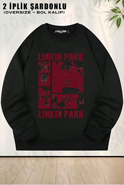 ZOKAWEAR Linkin Park Vrs-Dred Rock Metal Muziku Printed Crew Neck Sweatshirt