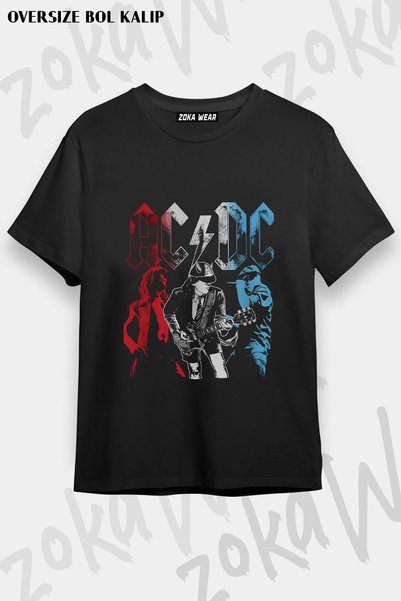 ZOKAWEAR Ac Dc Angus and Malcolm Young Rock Printed T-Shirt