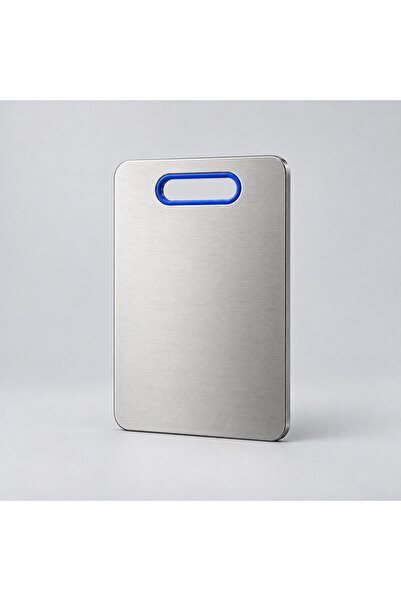 Natsan Slate Large Stainless Steel Cutting Board 24 X 34 cm - Inox Gray