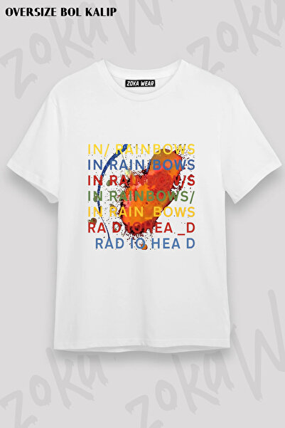 ZOKAWEAR Radiohead in Rainbows Rock Metal Music Band Printed T-Shirt