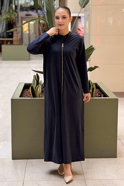 Ceremony Bora Dress with Stripe Zipper Detail on the Front