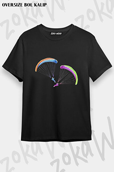 ZOKAWEAR Yamac Parachute - Paragliding Printed T-Shirt