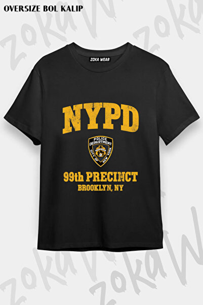 ZOKAWEAR Nypd Printed Premium Printed T-Shirt