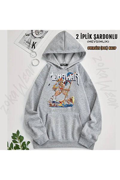 ZOKAWEAR Hail to England Manowar Printed Hooded Sweatshirt