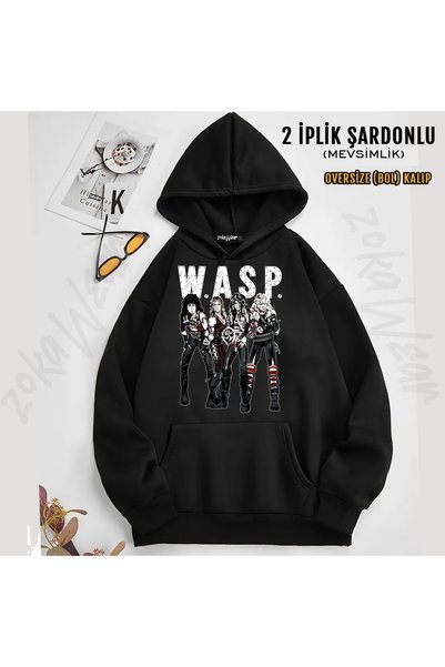 ZOKAWEAR Band V2 Wasp Printed Hooded Sweatshirt