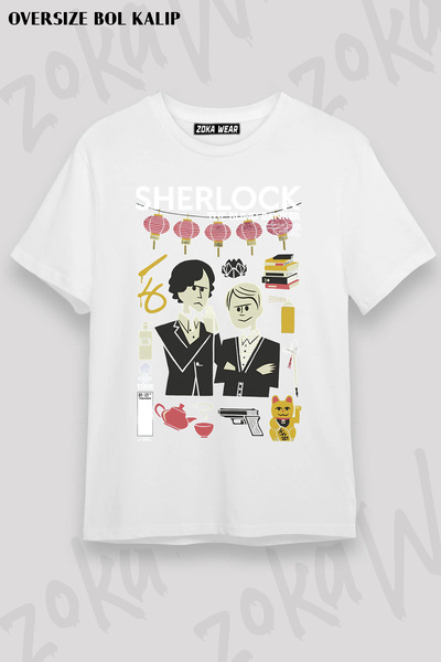 ZOKAWEAR Sherlock Holmes Custom Printed T-Shirt