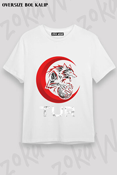 ZOKAWEAR Bozkurt Turkey T-Shirt Football Fan Team Printed T-Shirt