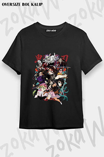 ZOKAWEAR Demon Slayer Characters Printed T-Shirt