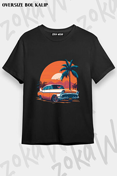 ZOKAWEAR Classic Car Printed T-Shirt